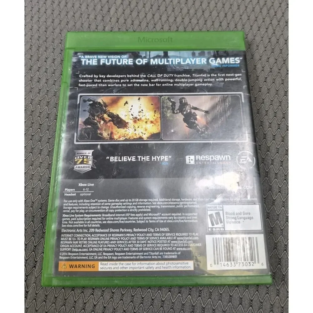 Titanfall Xbox One (XB1) Action / Adventure Video Game